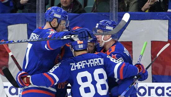 Хоккей. КХЛ. Матч СКА - "Динамо" (Минск)