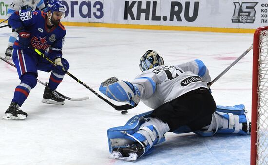 Хоккей. КХЛ. Матч СКА - "Динамо" (Минск)