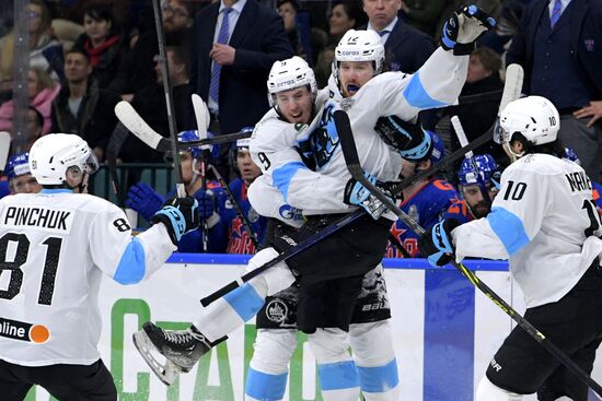 Хоккей. КХЛ. Матч СКА - "Динамо" (Минск)