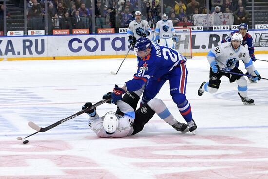 Хоккей. КХЛ. Матч СКА - "Динамо" (Минск)
