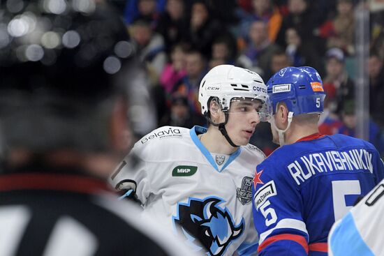 Хоккей. КХЛ. Матч СКА - "Динамо" (Минск)