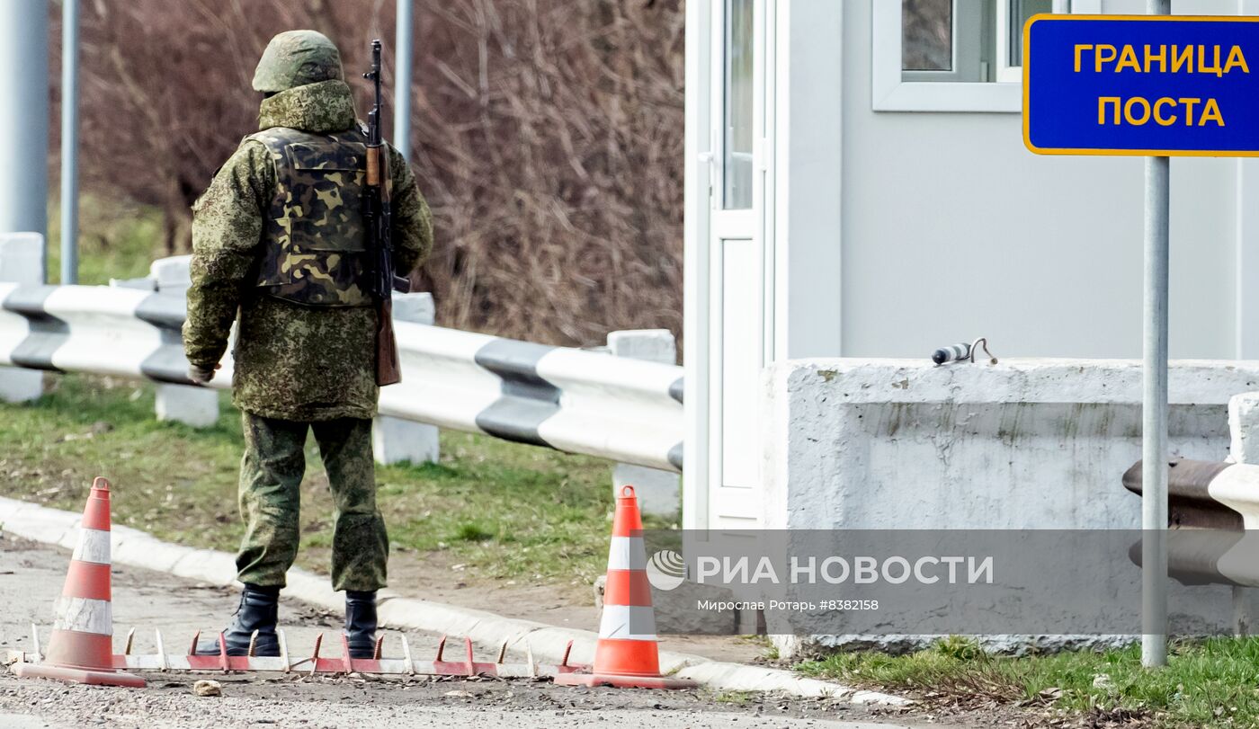 Миротворцы на одном из блокпостов в Приднестровье