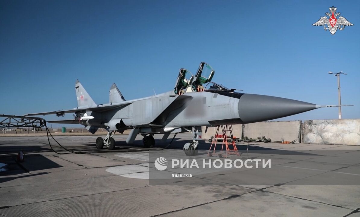 Экипажи самолетов Миг-31 выполняют задачи по патрулированию в зоне СВО