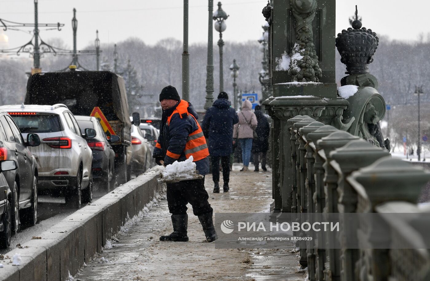 Снегопад в Санкт-Петербурге