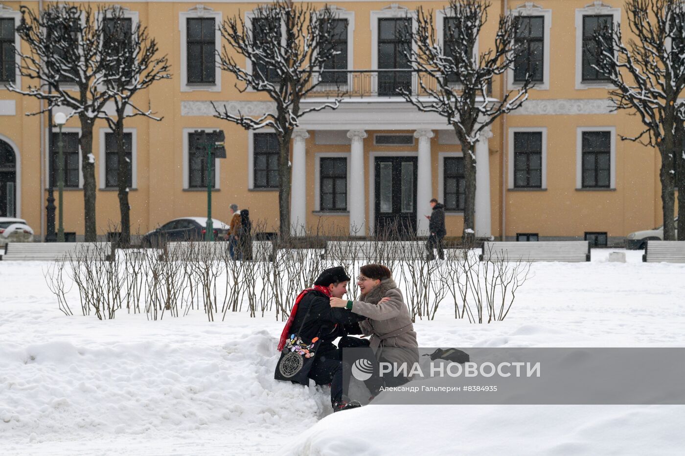 Снегопад в Санкт-Петербурге