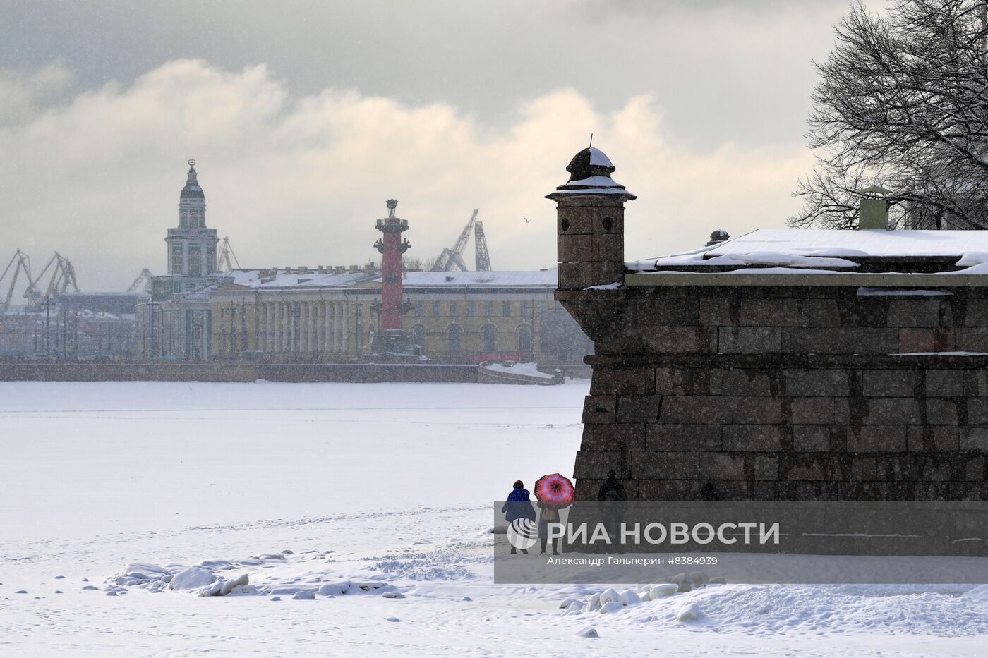 Снегопад в Санкт-Петербурге