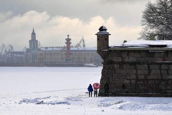 Снегопад в Санкт-Петербурге