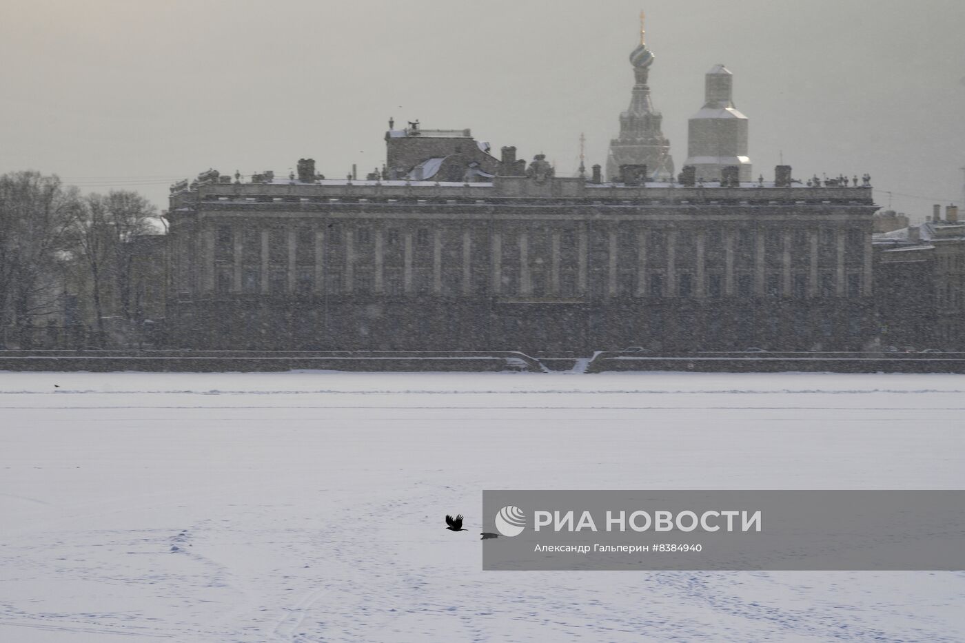 Снегопад в Санкт-Петербурге