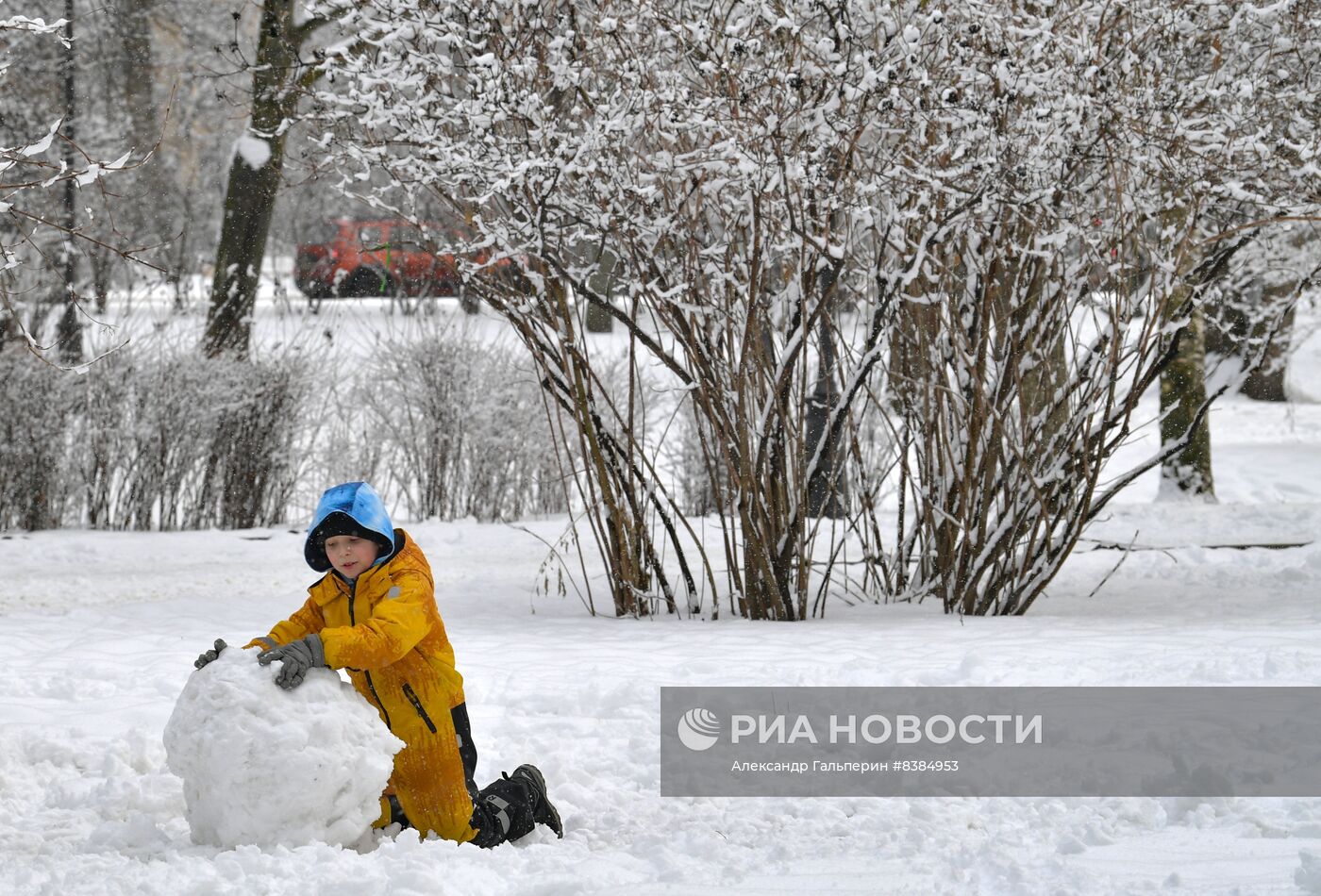 Снегопад в Санкт-Петербурге