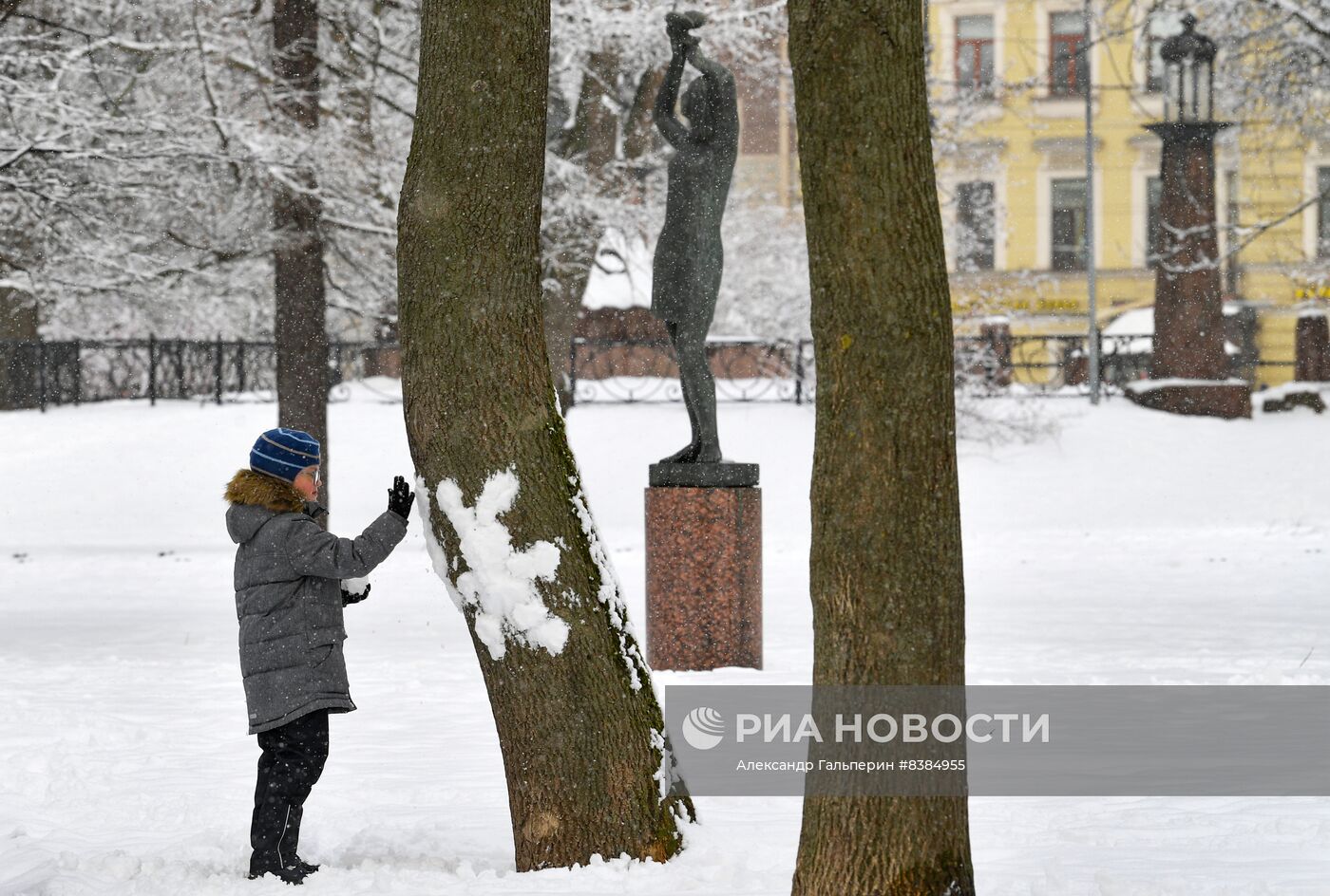Снегопад в Санкт-Петербурге