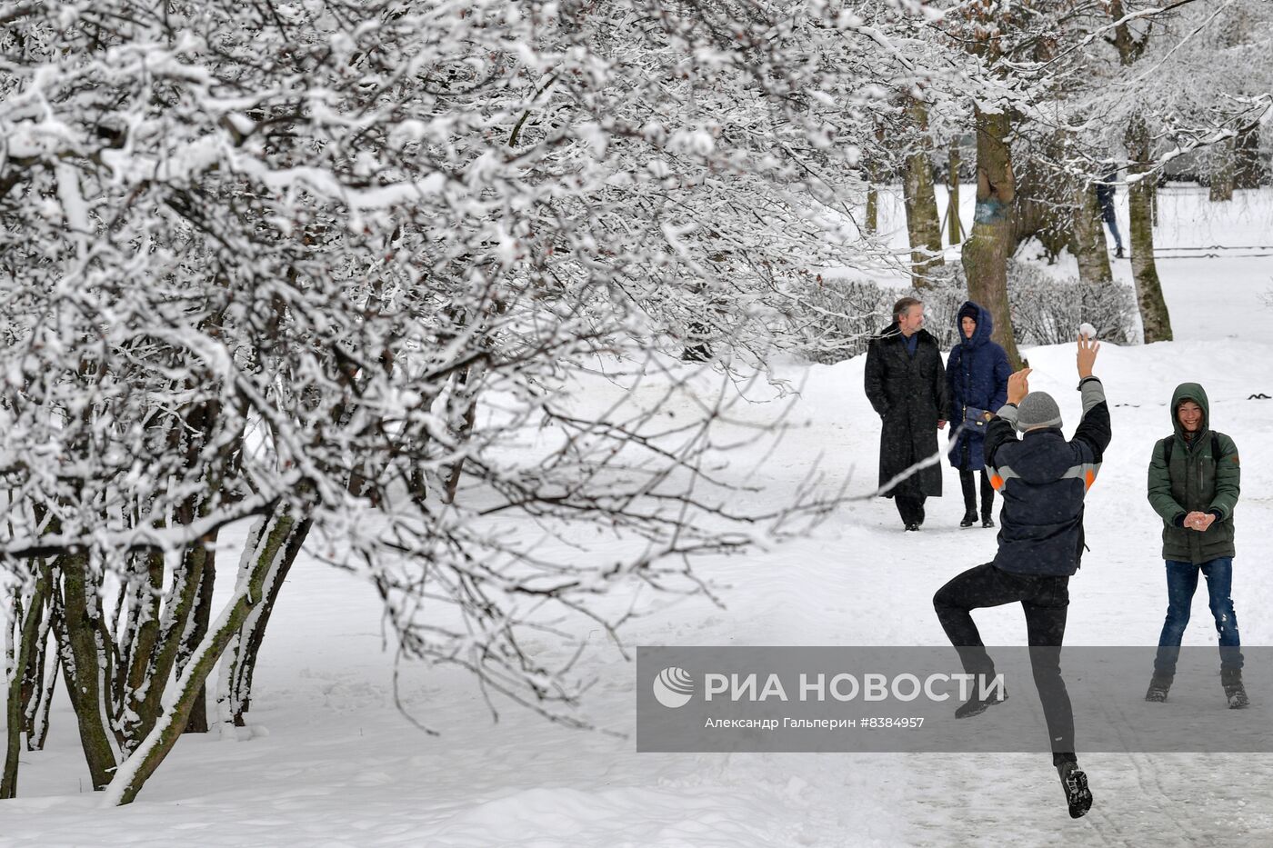Снегопад в Санкт-Петербурге