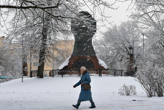 Снегопад в Санкт-Петербурге