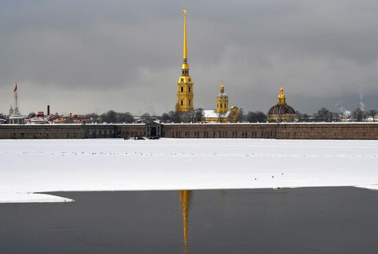 Снегопад в Санкт-Петербурге