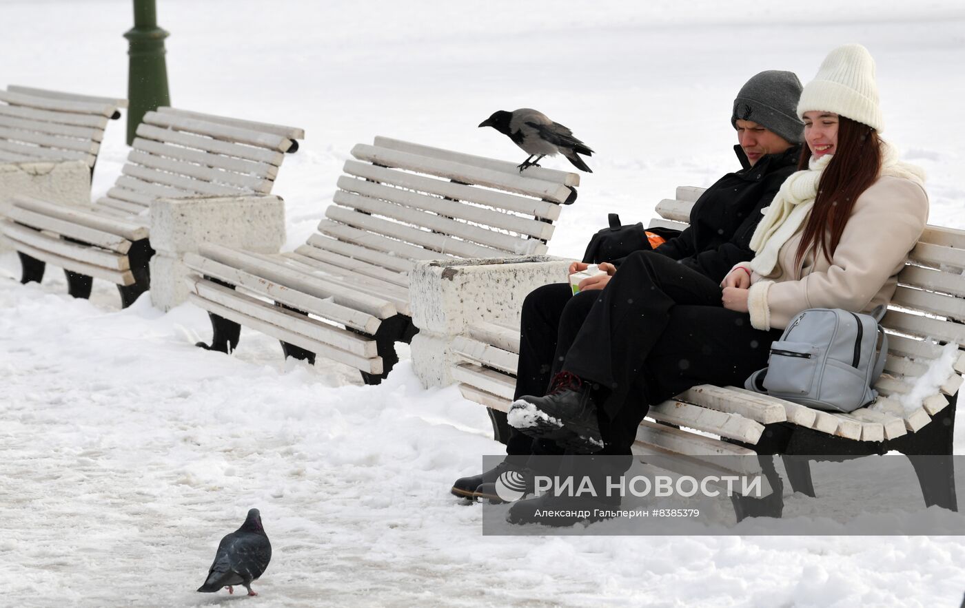 Снегопад в Санкт-Петербурге