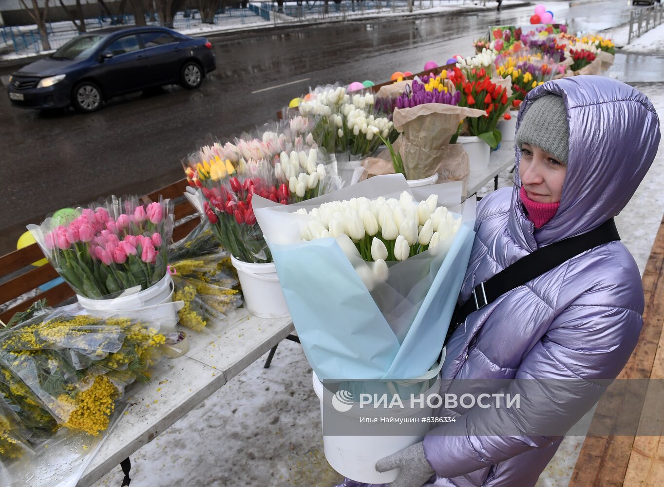 Продажа цветов к 8 марта в Красноярске