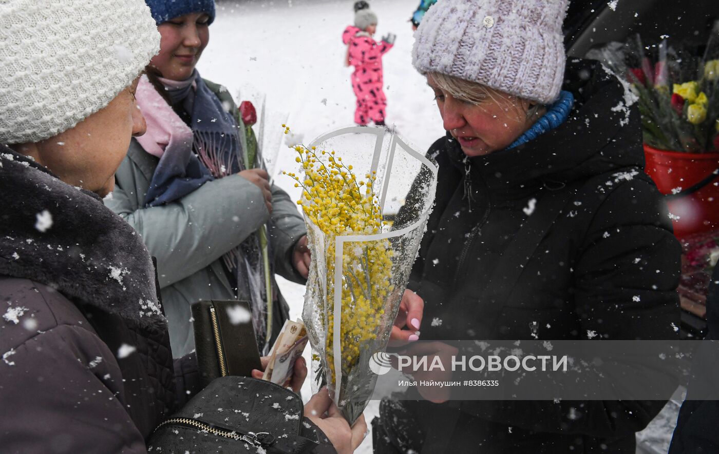 Продажа цветов к 8 марта в Красноярске