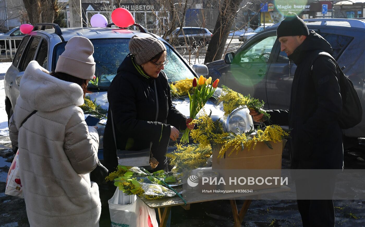 Продажа цветов к 8 марта в Красноярске