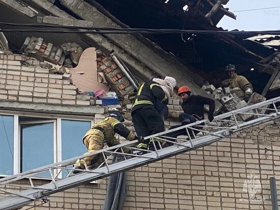 Взрыв газа в жилом доме в Чите