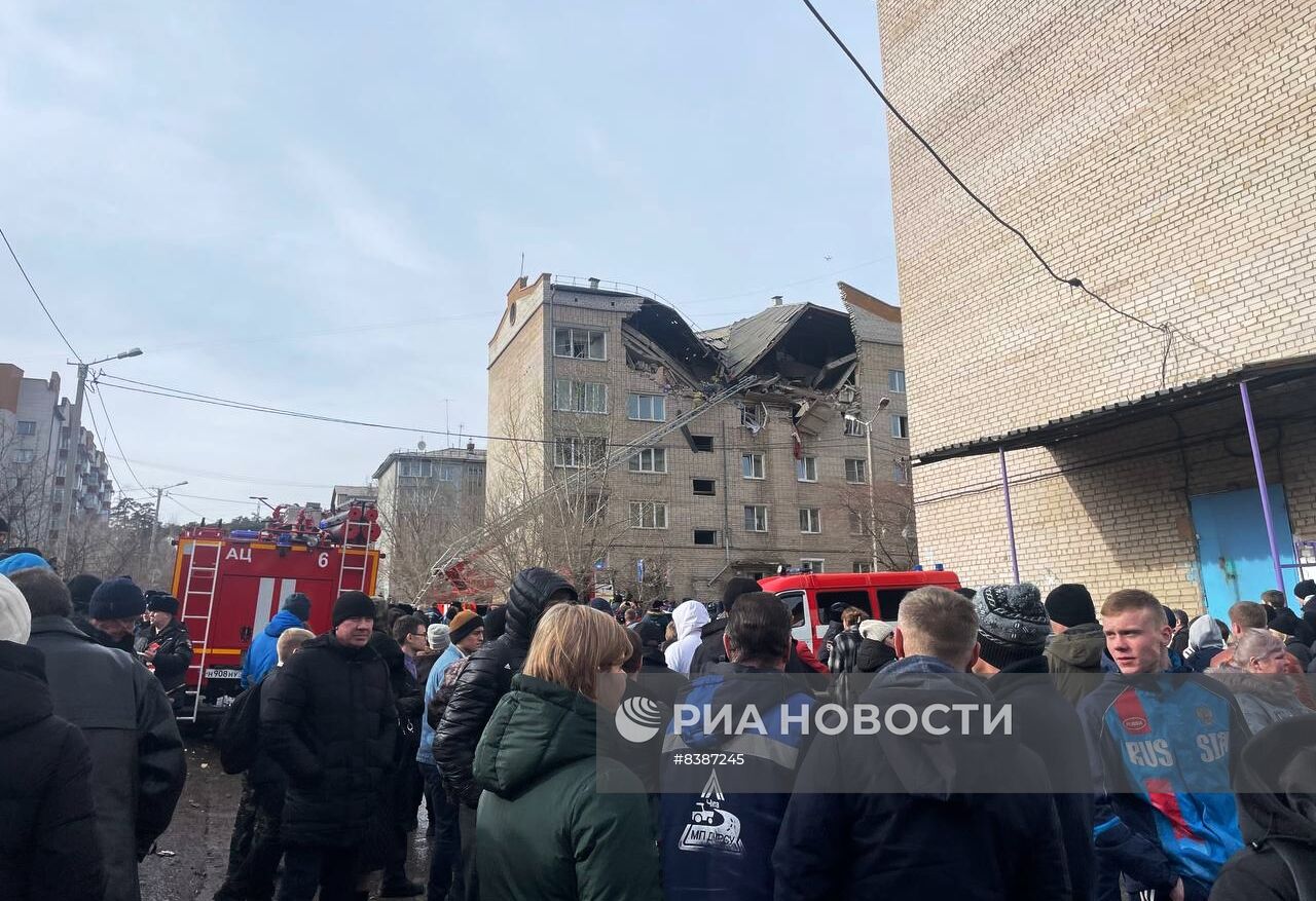 Взрыв газа в жилом доме в Чите