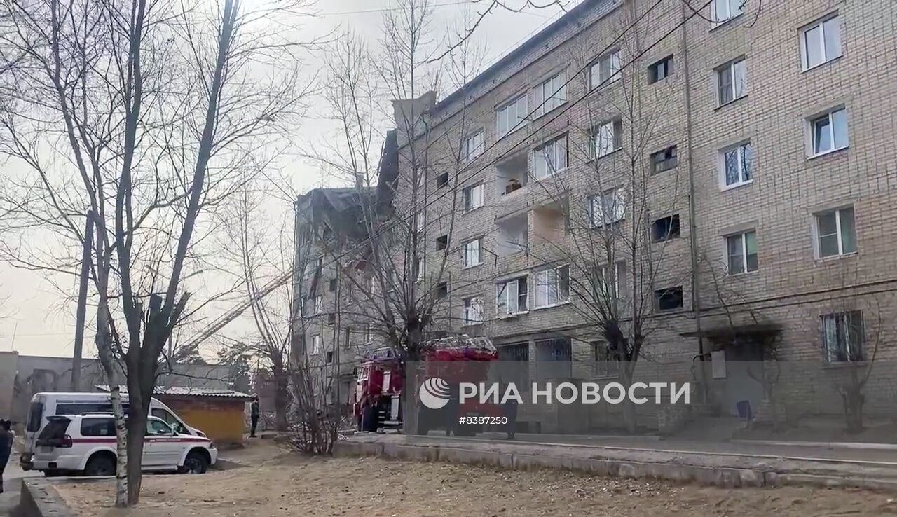 Взрыв газа в жилом доме в Чите