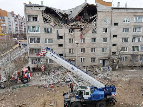 Взрыв газа в жилом доме в Чите