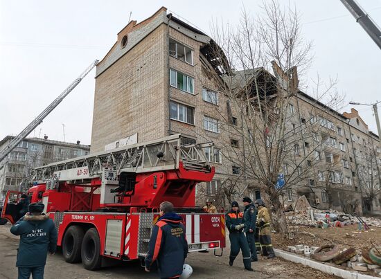 Взрыв газа в жилом доме в Чите