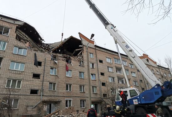 Взрыв газа в жилом доме в Чите