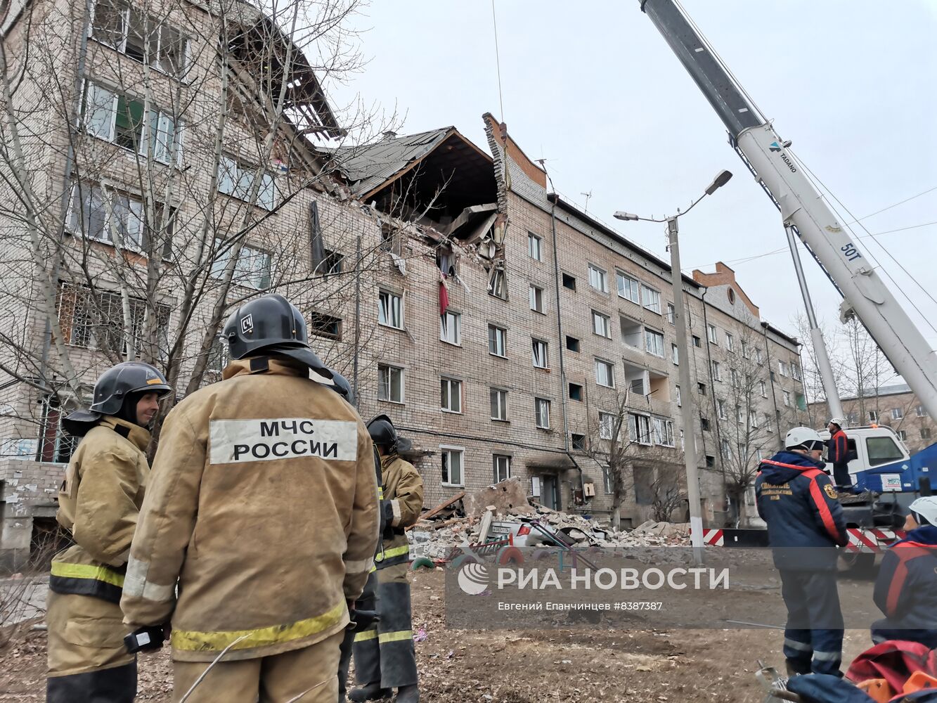 Взрыв газа в жилом доме в Чите