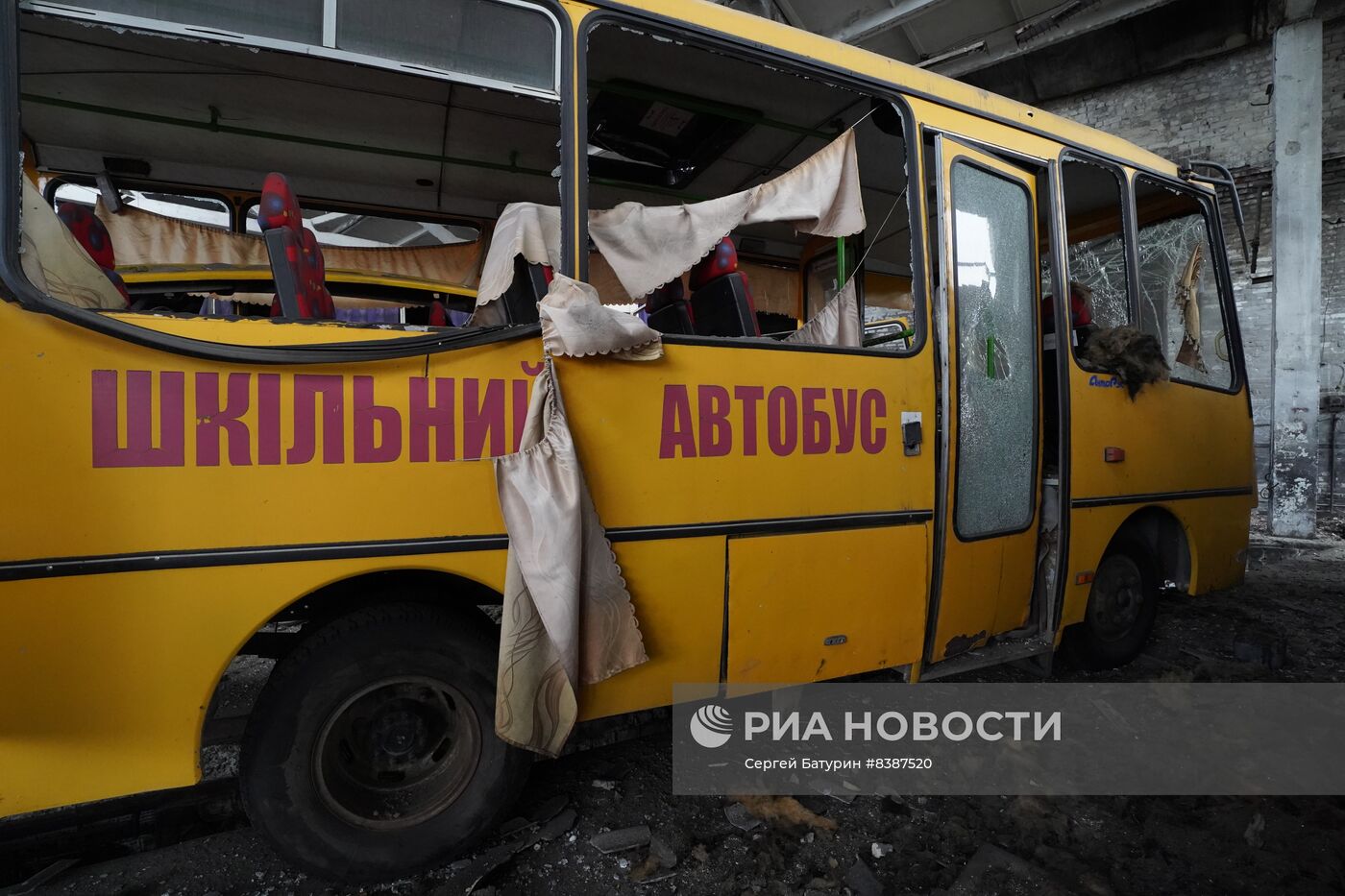 Последствия обстрела Волновахи