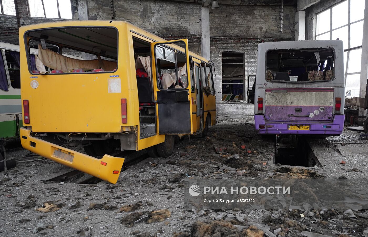 Последствия обстрела Волновахи