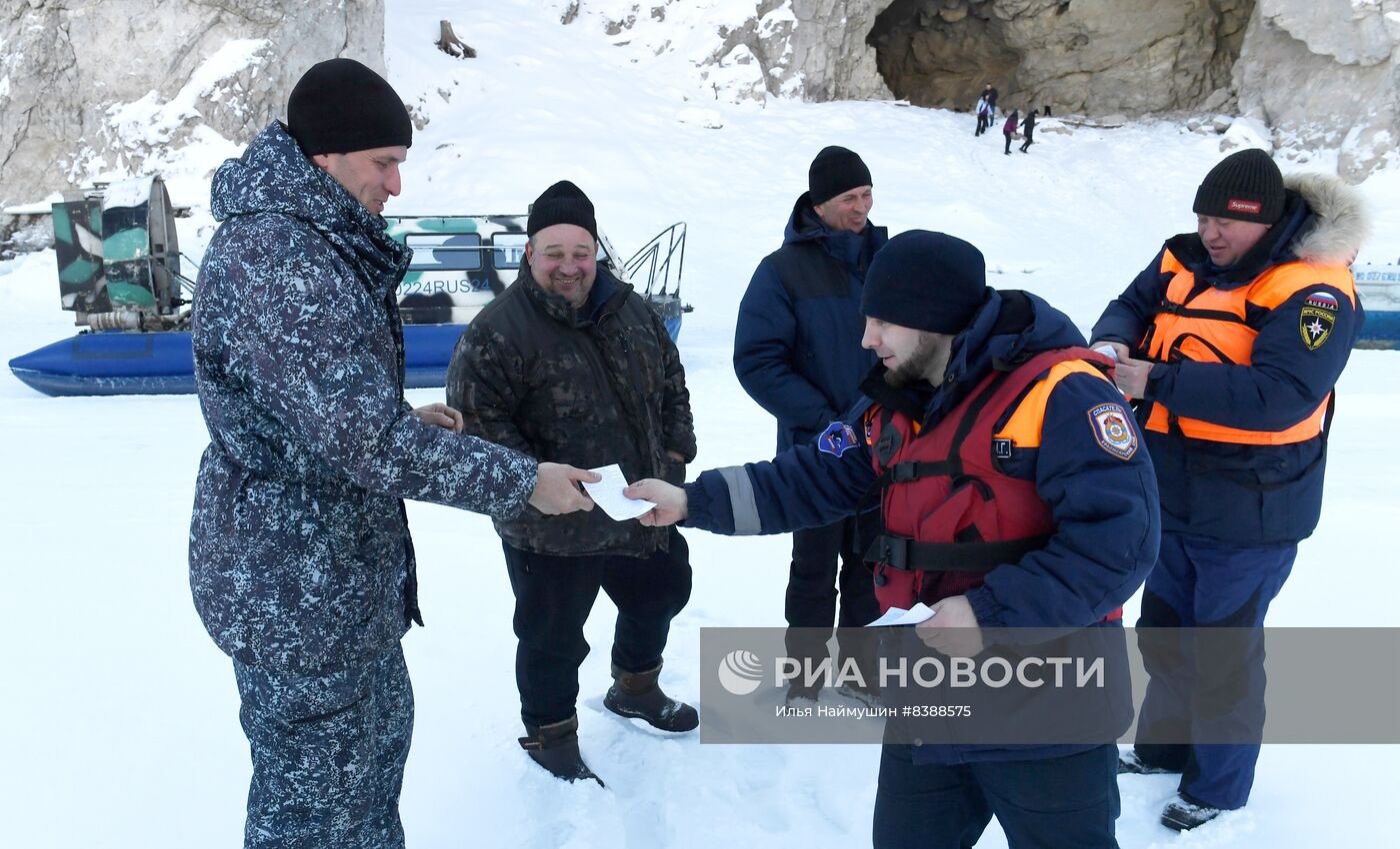 Рейд по соблюдению безопасности на Красноярском водохранилище