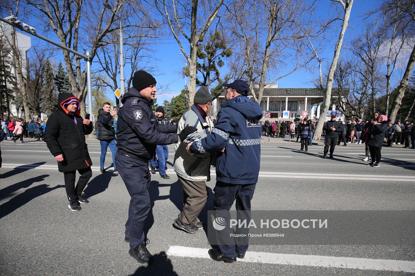 Акция протеста оппозиции в Кишиневе