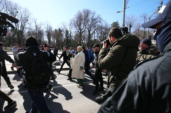 Акция протеста оппозиции в Кишиневе