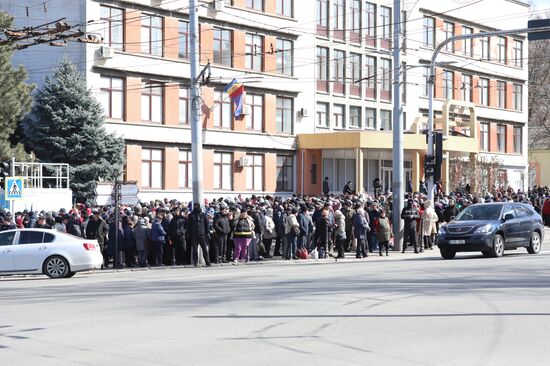 Акция протеста оппозиции в Кишиневе