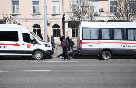 Акция протеста оппозиции в Кишиневе