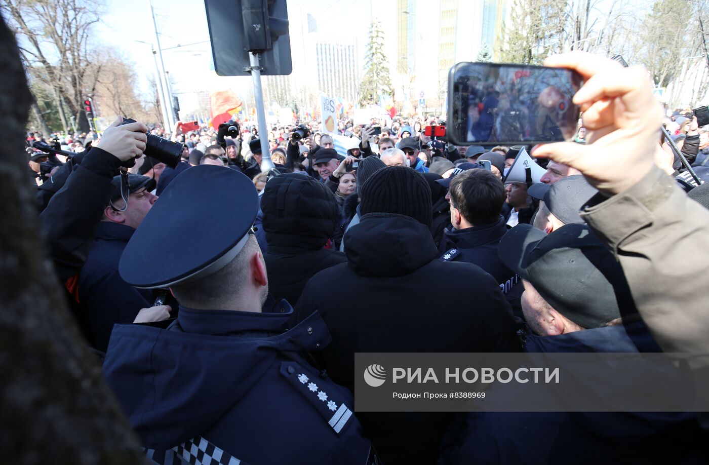 Акция протеста оппозиции в Кишиневе