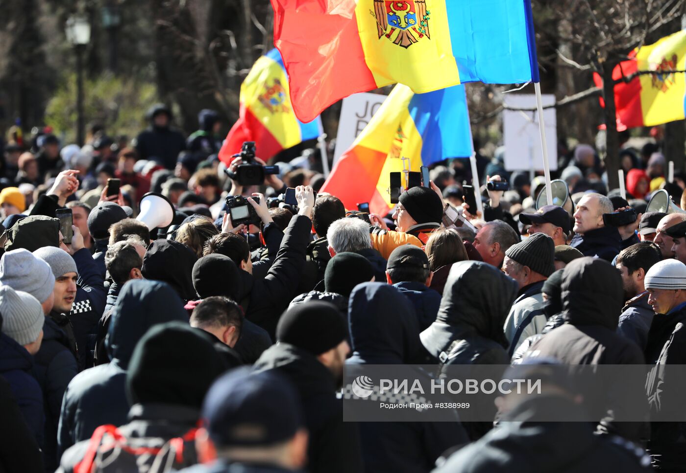 Акция протеста оппозиции в Кишиневе