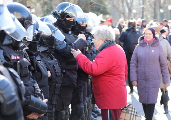 Акция протеста оппозиции в Кишиневе