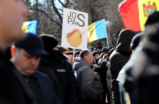 Акция протеста оппозиции в Кишиневе