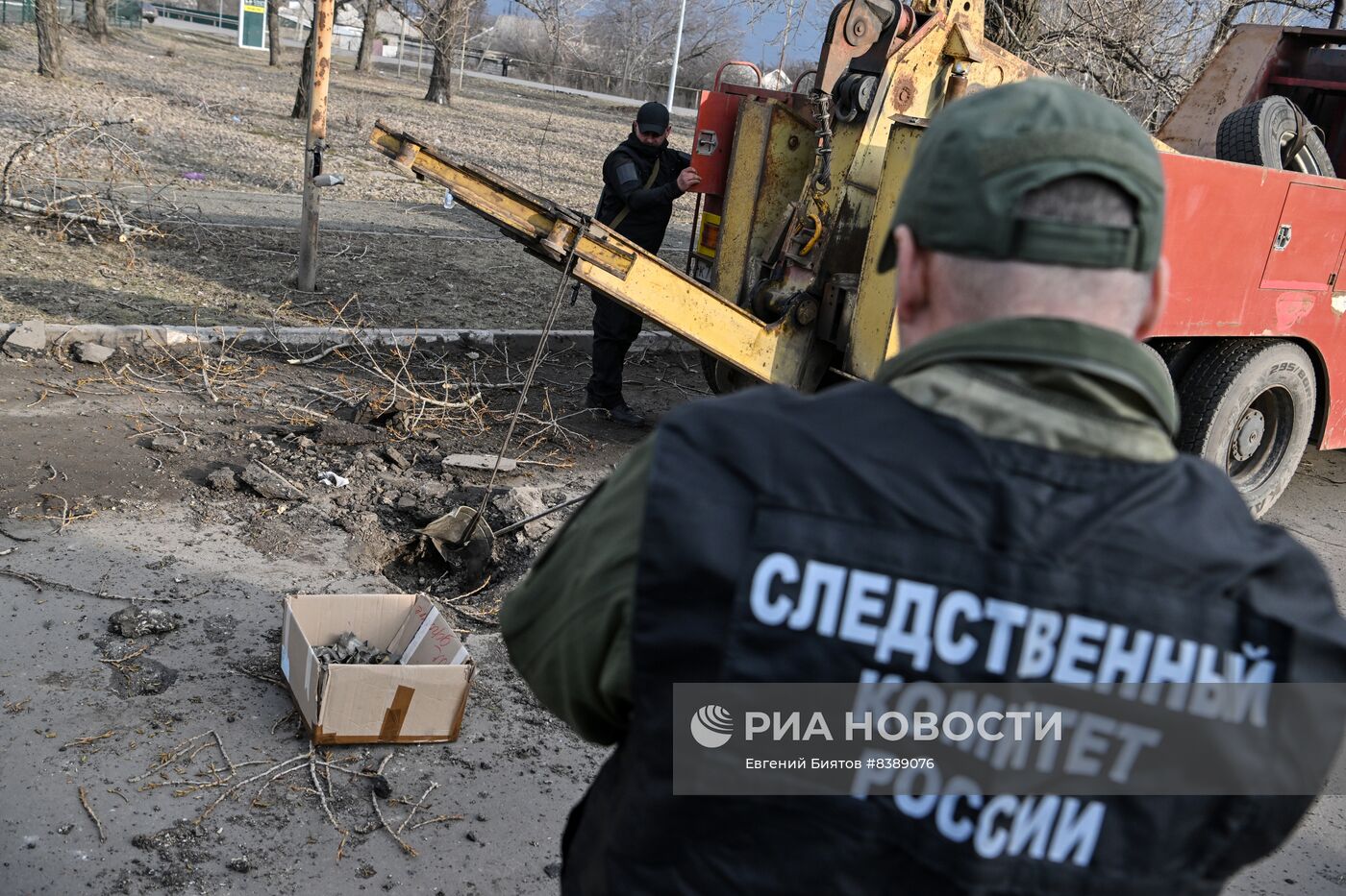 Последствия обстрела Перевальска в ЛНР из РСЗО HIMARS