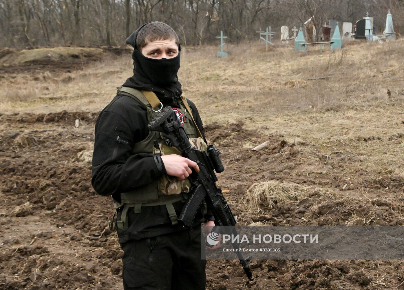 Бойцы группы "Вагнер" в окрестностях Артемовска