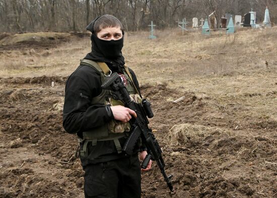Бойцы группы "Вагнер" в окрестностях Артемовска