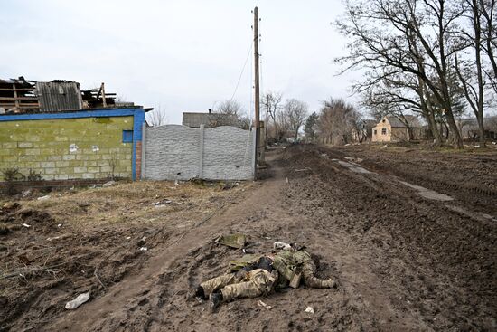 Бойцы группы "Вагнер" в окрестностях Артемовска