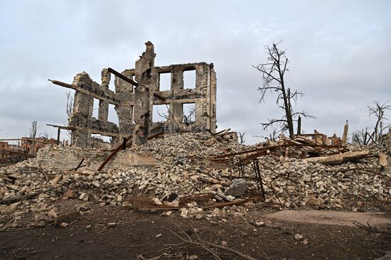 Бойцы группы "Вагнер" в окрестностях Артемовска