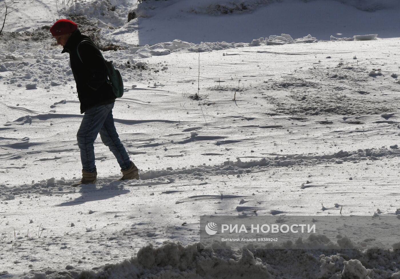 Последствия снегопада во Владивостоке