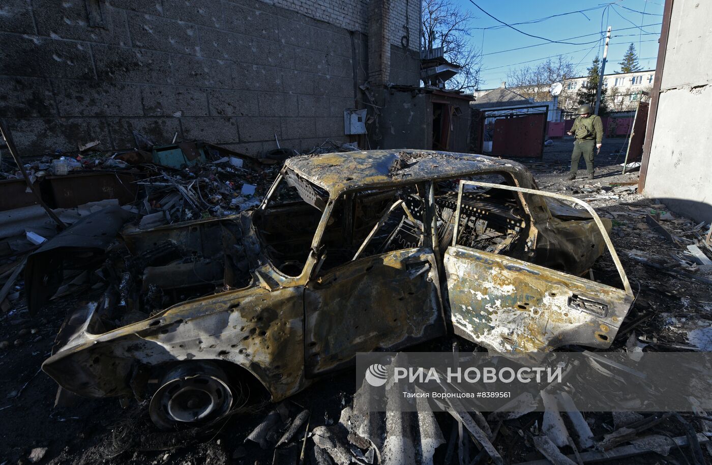 Последствия обстрела Волновахи
