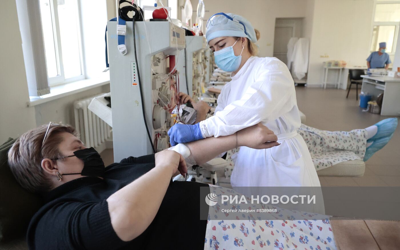 Сдача крови донорами в ДНР