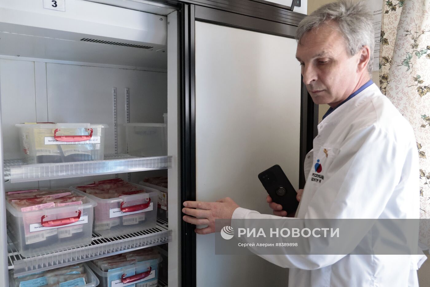 Сдача крови донорами в ДНР