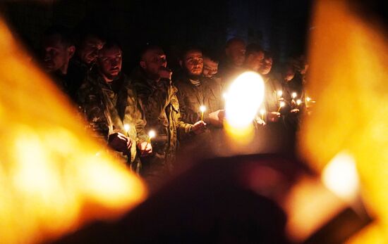 Богослужение в зоне СВО