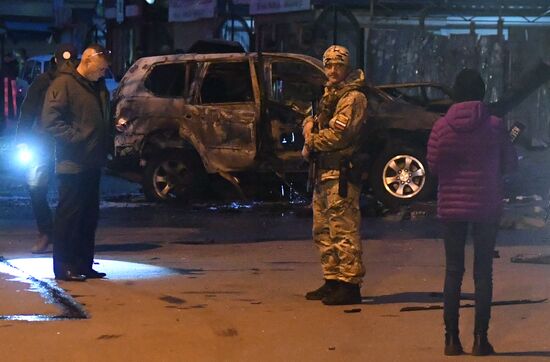 В центре Мелитополя взорвался автомобиль